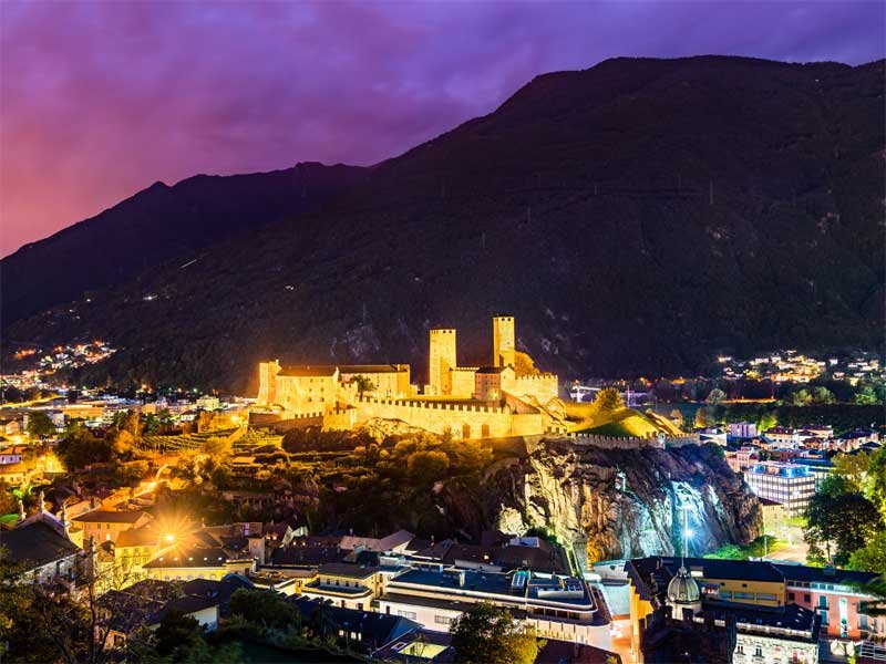 Bellinzona città Svizzera castelli My Dream Lux