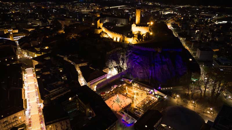 Natale in città a Piazza del sole di Bellinzona