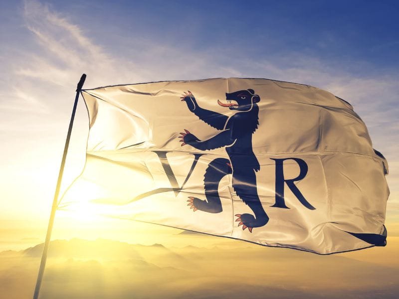 Canton Appenzello Esterno Svizzera Bandiera