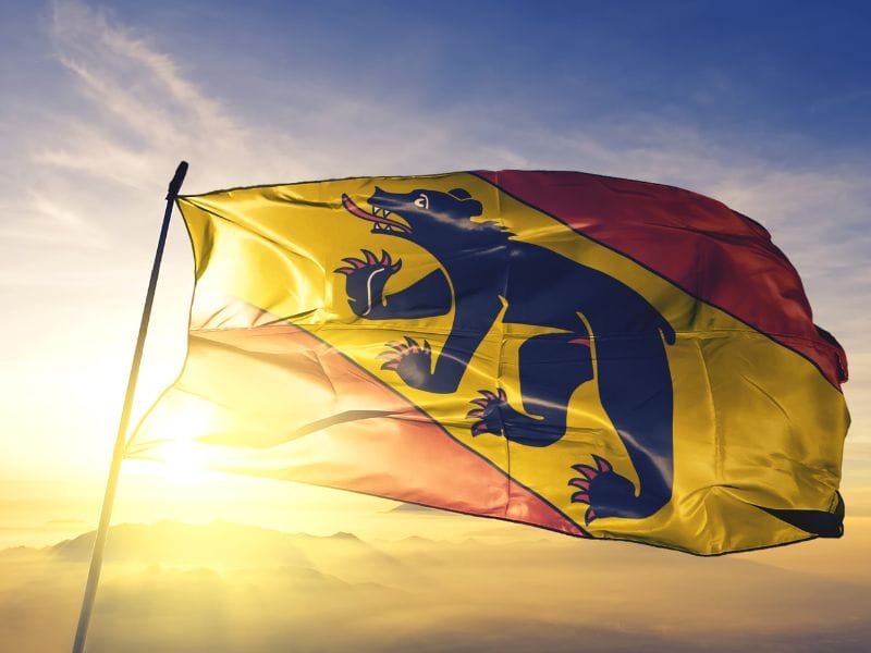 Canton Berna Svizzera Bandiera