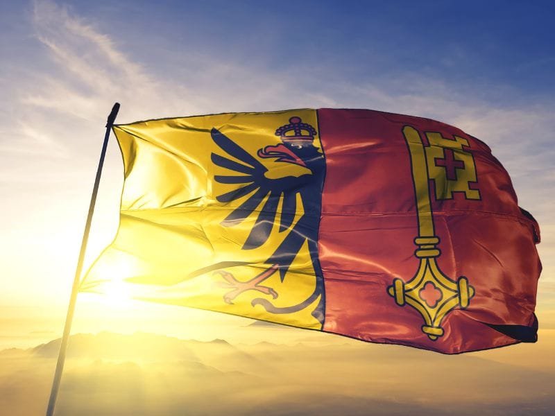 Canton Ginevra Svizzera Bandiera