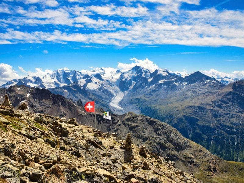 Canton Grigioni Svizzera Bandiera