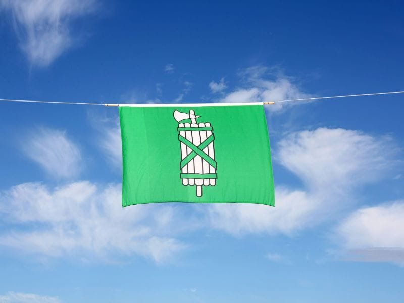 Canton San Gallo Svizzera Bandiera